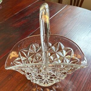 Elegant Clear Glass Basket